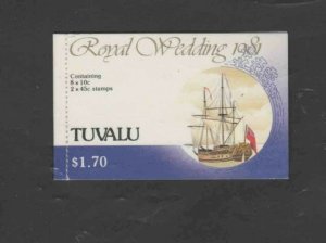 TUVALU #157-162 1981 ROYAL WEDDING MINT VF NH O.G C/B