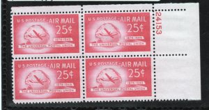 Scott# C44   unused MNH  plate block of 4
