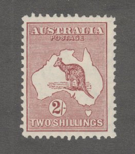 Australia Sc 99 MLH. 1929 2sh red brown Kangaroo, fresh, LH, F-VF