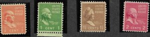 US #803-806 MNH