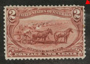 USA Scott 286 MH* trans Mississippi Expo  stamp CV $25