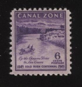 Canal Zone  Sc #143  6c  Gold Rush Cent.  MNH   SCV  $ .65