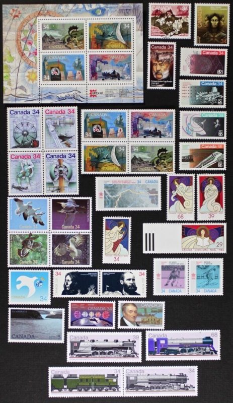 CANADA Postage Stamps, 1986 Year set collection, MNH