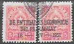 Paraguay #459 Overprint.1st Congress of Economic Institutions of Paraguay 1951