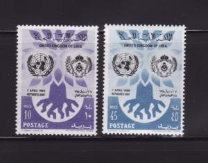 Libya 187-188 Set MNH World Refugee Year (B)