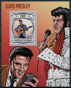 Burundi 2013 MNH Elvis Presley Stamps Celebrities Music Famous People 1v S/S