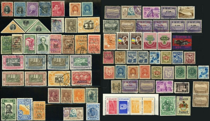 ECUADOR Postage Latin America Stamp Collection Used Mint LH