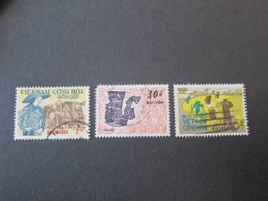 Vietnam 1971 Sc 398-400 set FU