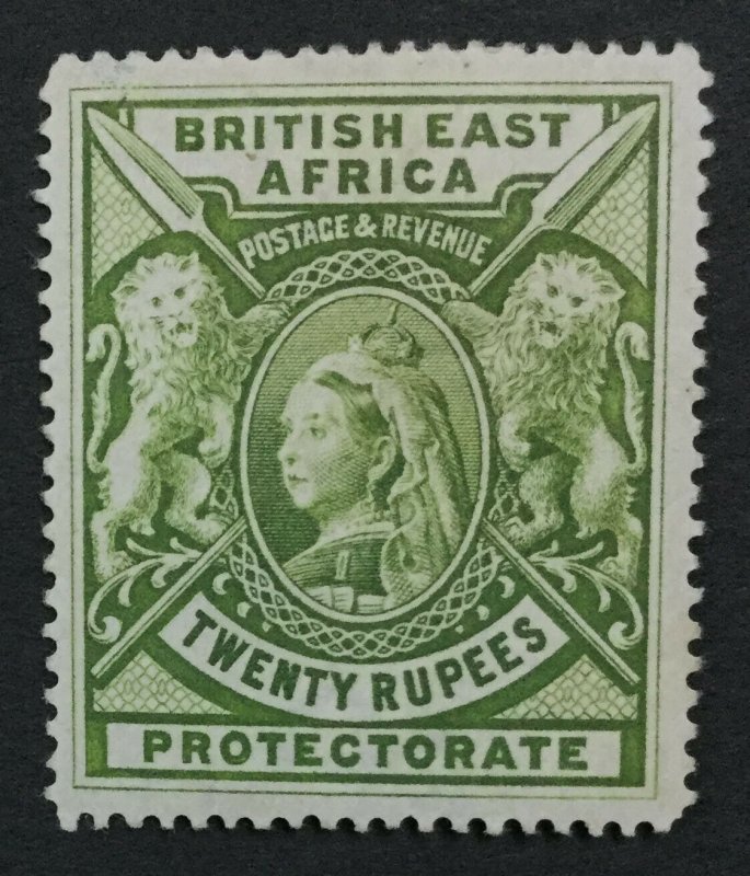 MOMEN: EAST AFRICA SG #98 1897 CROWN CC MINT OG H LOT #193108-1775