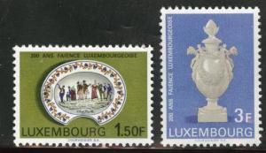 Luxembourg Scott 456-457 MH* 1967  stamp set