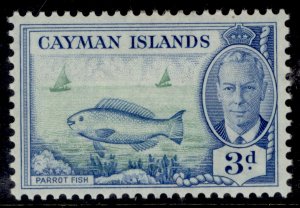 CAYMAN ISLANDS GVI SG141, 3d bright green & light blue, M MINT.