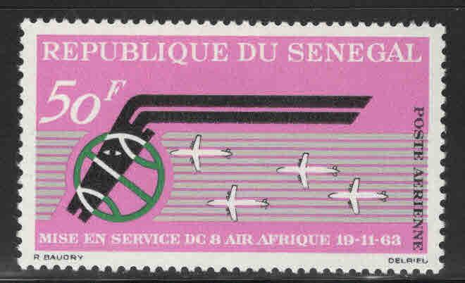 Senegal Scott C33 MNH** IAir Afrique 50fr airmail CV $2