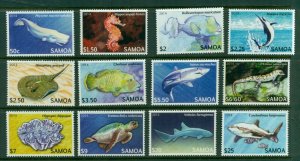 Samoa #1167-78 (2014 Marine Life Definitive set)  VFMNH CV $73.20