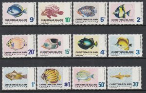 Christmas Island 22-33 Fish MNH VF