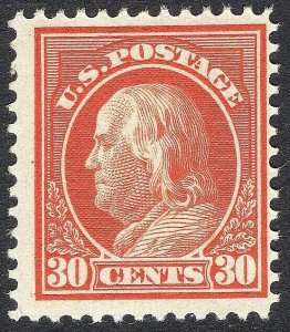 #420 F-VF MNH OG 30¢ FRANKLIN HEAD-PERF 12-GREAT LOOKING STAMP! (REM #420-2)