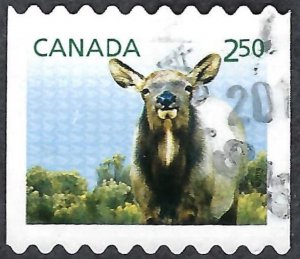 Canada #2712 $2.50 Baby Wildlife - Wapiti (2013). Perf. 9.2 horizontally. Used