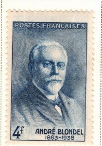 FRANCE Scott 454 MH* 1942 Physicist Andre Blondel stamp