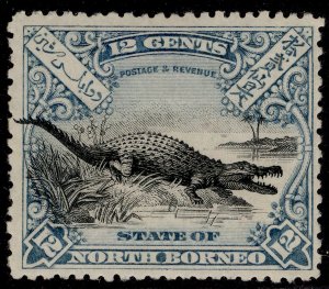 NORTH BORNEO QV SG106, 12c black & dull blue, M MINT. Cat £225. P13½-14