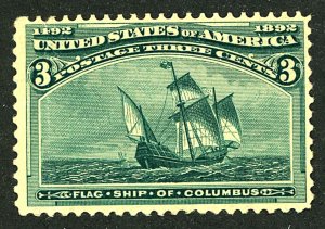 U.S. #232 MINT OG LH