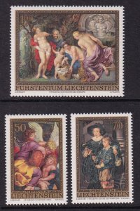 Liechtenstein 595-597 Paintings MNH VF