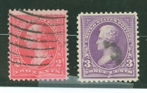 United States #252-253 Used Multiple
