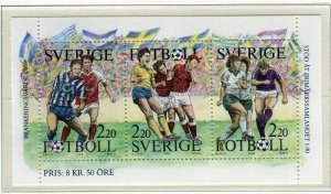 SWEDEN; Lovely MINT Complete BLOCK, 1988 Football