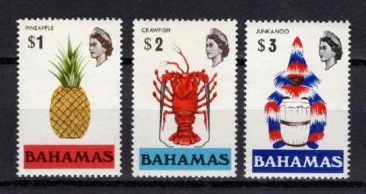 1971 Bahamas Elizabeth II Definitives Partial Set