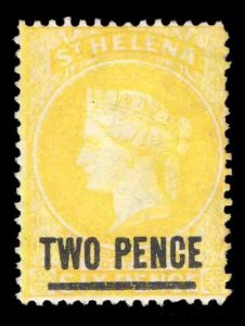 MOMEN: ST. HELENA SG #28 1880 P14 UNUSED NO GUM £150 LOT #66249