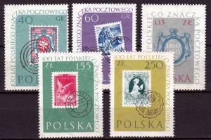 1960 - POLAND - Centenary ot Polish stamps - Scott #909-913 - MNH VF**