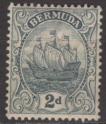 Bermuda; 1913: Sc. # 43: */MH Single Stamp