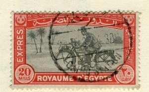 EGYPT; 1930s early EXPRES Letter issue fine used 20m. value