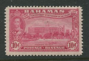 Bahamas - Scott 141 - KGVI Definitive Issue-1948- MLH -Single 10d Stamp