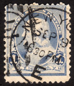 1890, US 1c, Franklin, Used, Sc 219