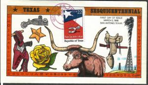 US Collins FDC SC#2204 Texas