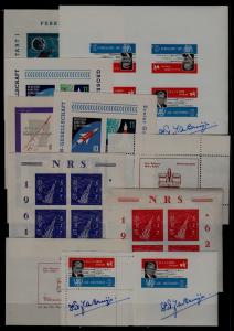 Worldwide 11 MNH s/s Rocket mail,cinderellas