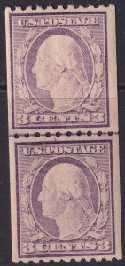 #489 Mint NH, F-VF, Line pair (CV $70) (CV $10 - ID47696) - Joseph Luft