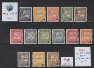 WC1_28957. BOLIVIA. Rare variety of 1915 LA PAZ RAILROAD unissued set. MNH