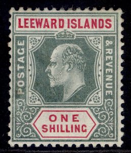 LEEWARD ISLANDS EDVII SG35, 1s green & carmine, M MINT. Cat £55.