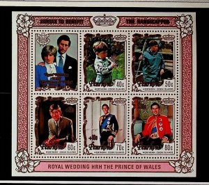 PENRHYN Sc 176-80+180A+B13-8 NH 2SETS+MINISHEET OF 1981 - PRINCE CHARLES