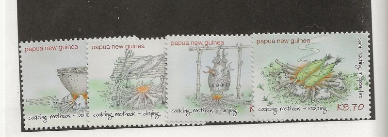 PAPUA NEW GUINEA Sc 1721-24 NH issue of 2014 - LOCAL FOODS