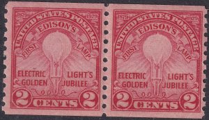 #656 Mint NH, VF, Pair (CV $45) (CV $20 - ID46581) - Joseph Luft