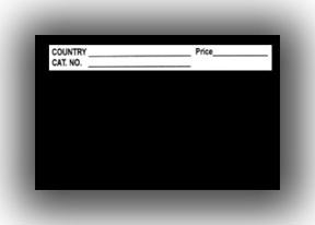 Glassine Envelope Backing Slips, #1 B Style, 00164