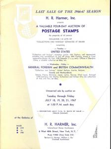HR Harmer: Sale # 1779-1782  -  Postage Stamps of the Uni...
