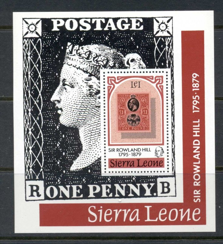 Sierra Leone 1979 Sir Rowland Hill Death Centenary MS MUH