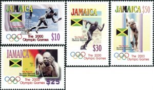 Jamaica 2000 MNH Stamps Scott 930-933 Sport Olympic Games Art Sculpture