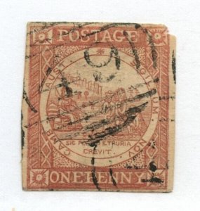 ?New South Wales #1, ONE PENNY see scan nice cancel #49 Cat $825 stamp