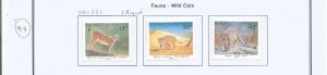 KAZAKHSTAN - 1998 - Fauna, Wild Cats - Perf 3v Set - Mint Lightly Hinged