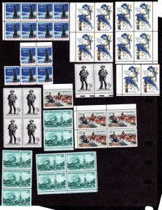 Scott # 1240 - 1244, MNH, .CV = $ 13.25. Face = $ 2.65 Lot 230739