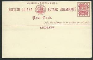 BR GUIANA  2c postcard fine unused.........................................61495