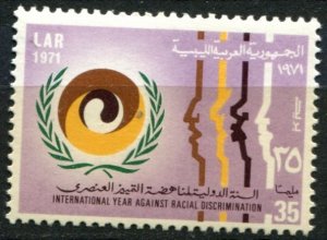 Libya Sc#429 MNH, 35m multi, Intl. Year Against Racial Discrimination. (1971)